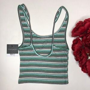 Topshop Tops - NWT TopShop Striped Crop Tank Size US 4 Topshop Tops - NWT TopShop Striped Crop Tank Size US 4